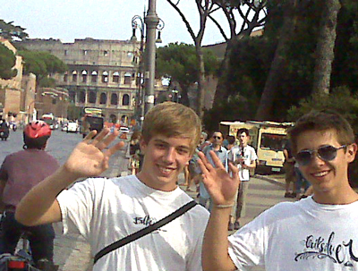 Max and Blake in Rome Aug 08